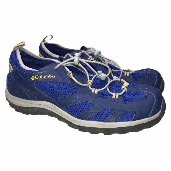 Columbia Other - Columbia Windsor Soaker Blue Outdoor Mesh Water Hiking Shoes Boy's 6